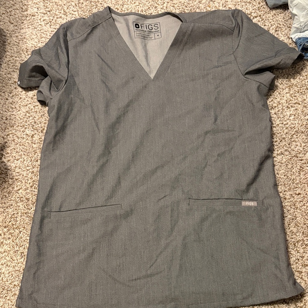 Figs Charcoal Men's Short Sleeve Tee